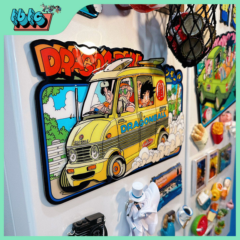Small Cannon Treasure Library Stereo Refrigerator Sticker Dragon Ball Wukong Lanqi Buma Refrigerator Sticker