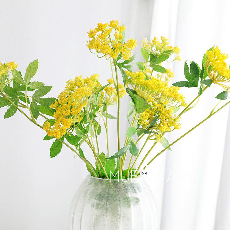 ins European-style emulation 2 heads little lace floral decoration matching flower home soft dress with flower arrangement fake flower hem