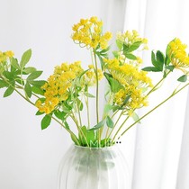 ins European simulation 2 small lace flower decoration with flower Home Soft set bouquet flower arrangement fake flower arrangement