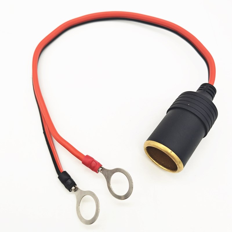 Onboard cigarette lighter mother seat High power with copper wiring terminal 2 5 squared copper wire 12v24v retrofitted power socket