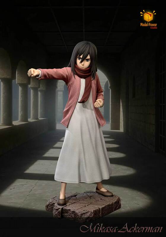 Determine the Gk Model Power Punch Mikasa Limited Edition Gk Statue Determine the Gk Model Power Punch Mikasa Limited Edition Gk Statue