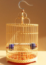 Thrush bird cage Purple bamboo bird cage Carved bird cage Thrush bird cage Thrush bath bird cage Full set of matching