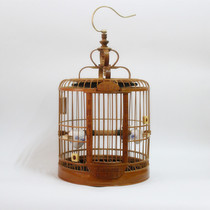 Thrush bird cage Bamboo Sichuan cage Bamboo bird cage Wren starling bird cage Carved bird cage Sichuan cage bamboo green