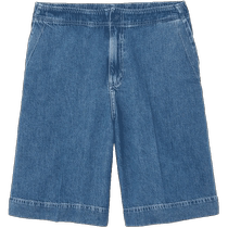 COS Mens Casual Fit Long Elastic Waist Denim Shorts 2024 Summer New Product 1245020001