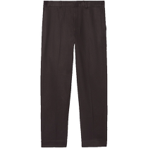 COS Mens Standard Fit Tapered Cargo Nine-Point Trousers Dark Brown 2024 Autumn New Product 1244042001