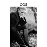 Кашемировый шарф унисекс COS для мужчин и женщин темно-серый 1032425002