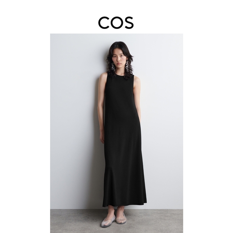 Cos Women's Standard Fit Sleeveless Knitted Long Dress Black 1284375002 Cos Women's Standard Fit Sleeveless Knitted Long Dress Black 1284375002