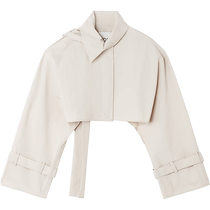 COS womens standard version short scarf style windbreaker 2024 new product 1221576002