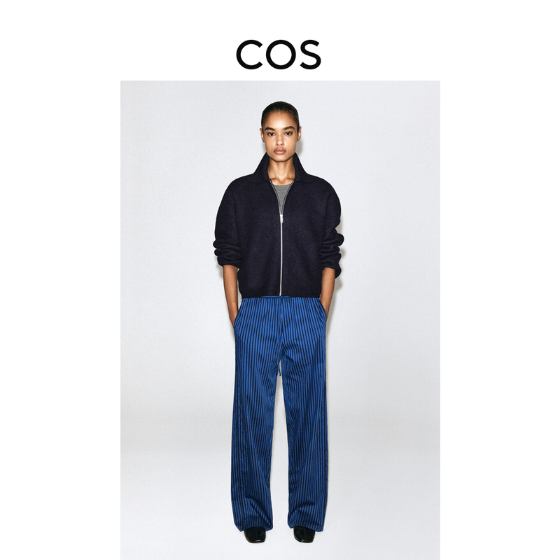 Cos Women's Casual Merino Wool Zipper Jacket 2026 Autumn New Arrival 1363257001 Cos Women's Casual Merino Wool Zipper Jacket 2026 Autumn New Arrival 1363257001