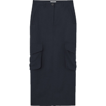 COS Womens Standard Straight Workwear Skirt Blue 2024 Summer New Product 1221794001