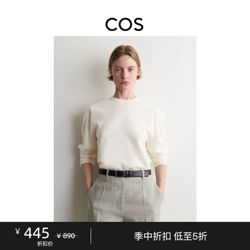 Cos Women's Casual Merino Wool Crew Neck Sweater New Product 1317212004 Cos Women's Casual Merino Wool Crew Neck Sweater New Product 1317212004