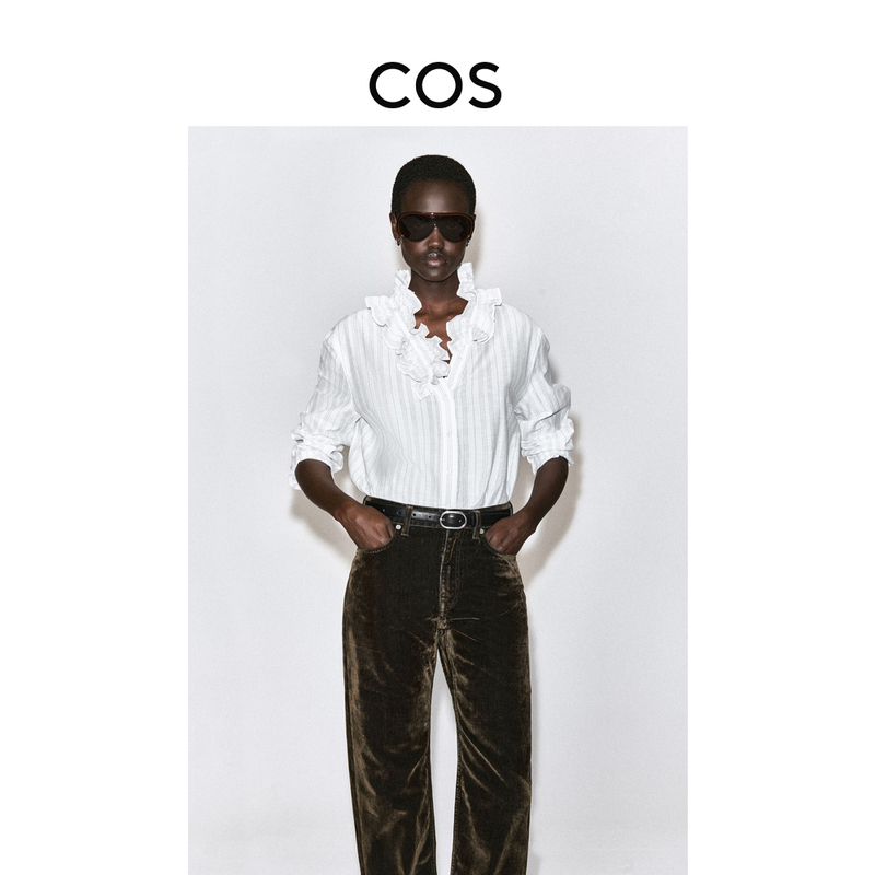 Cos Women's Clothing Casual Style Ruffle Trim Shirt 2026 Autumn New Arrival 1346824002 Cos Women's Clothing Casual Style Ruffle Trim Shirt 2026 Autumn New Arrival 1346824002