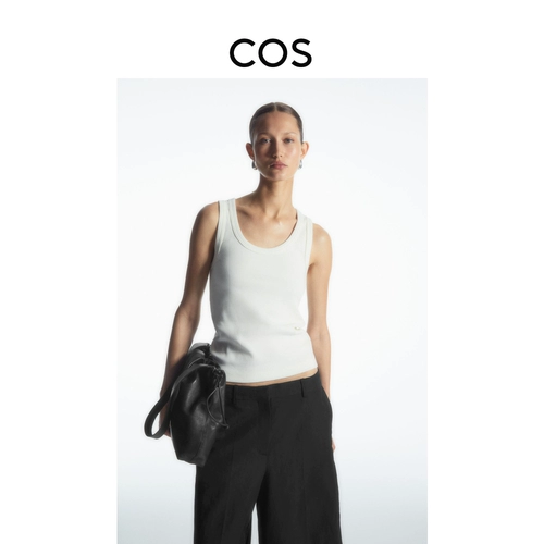 Cos женская тонкая ложка Typhoon воротник вязаные жилеты белые 1188243002