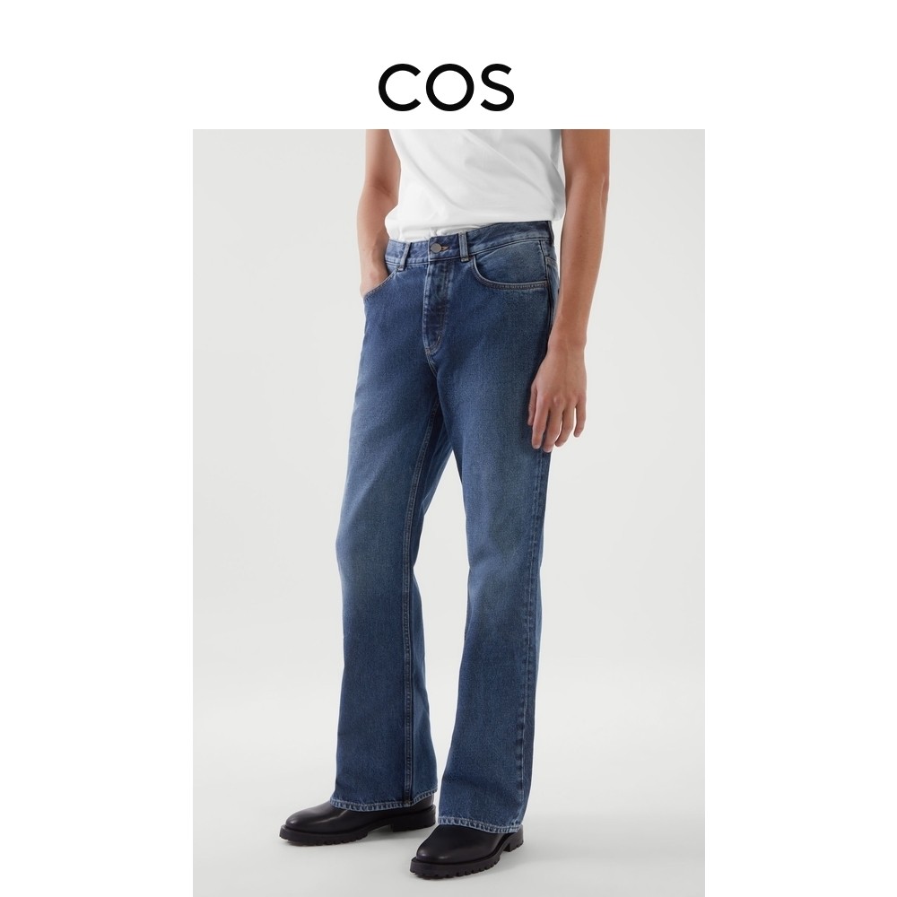 COS Men's Dress Standard Version High Waist Horn Jeans Blue 2022 Spring New Product 1071458001