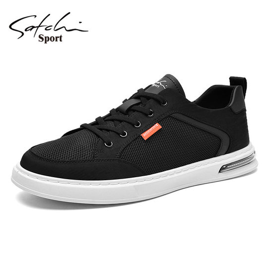 Satchi/Sachi Men's Shoes Genuine Autumn 2025 New Mesh Shoes Men's Sports Casual Sneakers Canvas Shoes