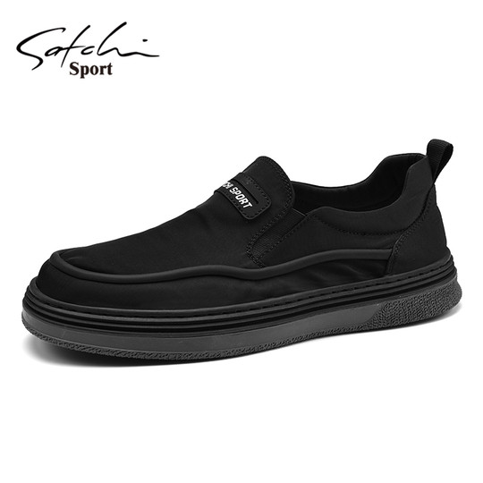 Satchi/Sachi Men's Shoes Genuine Autumn 2025 New Trendy Versatile Driving Loafers Slip-On Lazy Shoes