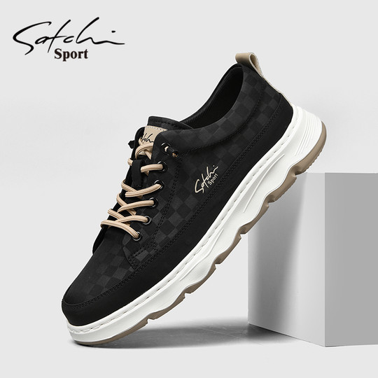 Satchi/Satchi Men's Shoes Genuine Winter Sneakers 2025 New Trendy Versatile Casual Shoes Men's Dad Shoes