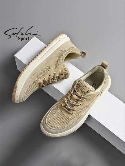 Shachi Men's Shoes Autumn 2025 New Trendy Versatile Mesh Shoes Sports Casual Sneakers Men's Breathable Shoes