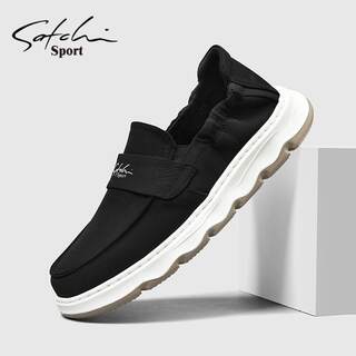 Satchi Men's Shoes Winter 2025 New Slip-On Loafers Trendy Versatile Canvas Sneakers