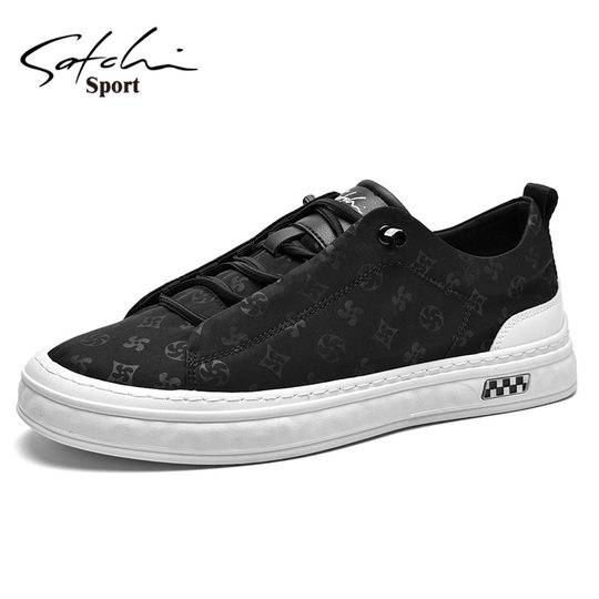 Satchi Men's Shoes Autumn 2025 New Casual Shoes Trendy Versatile Cloth Shoes Casual Shoes Soft Sole Sneakers