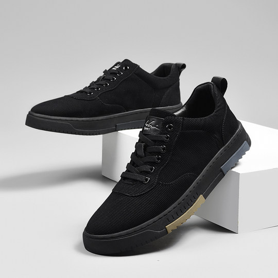 Shachi Men's Shoes Autumn 2025 New Men's Casual Shoes Trendy Versatile Breathable Sneakers Fabric Mid-Top Shoes for Men