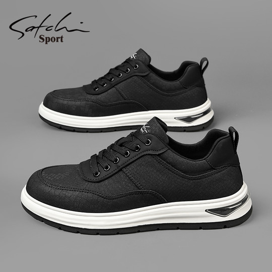Satchi/Sachi Men's Shoes Winter 2025 New Men's Casual Shoes Trendy Versatile Sneakers Soft-Soled Sports Shoes