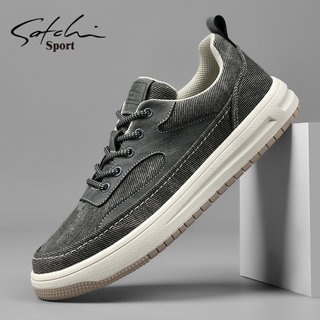 Shachi Men's Shoes Autumn 2025 New Men's Sports Casual Sneakers Trendy Versatile Shoes Fashionable Flat Canvas Shoes