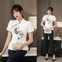 Foot bath technician work clothes Health club Tea house Ear massage Foot massage beautician Beauty salon High-end womens summer