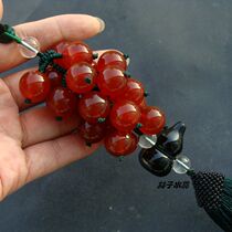 New Years gift natural agate rearview mirror car hanging gourd car hanging ornaments Fulu Ping An car accessories
