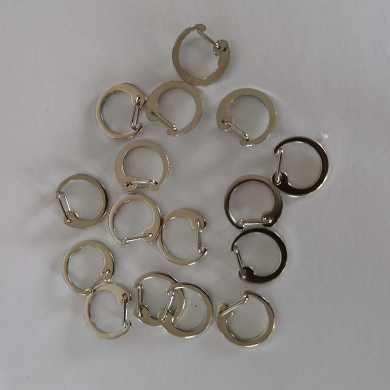 Shoulder button lock silver ring button button button lock black button