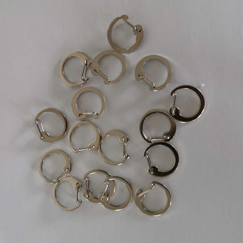 Shoulder Buckle Lock, Silver Ring, Buckle Ring, Shoulder Badge Button, Buckle Ring, Silver Circle, Black Button
