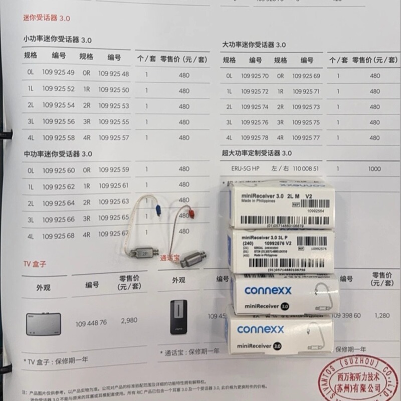 Xijia Liston Aodesheng Xiwanxue Hearing Aid Receiver 3.0/2.0 Speaker