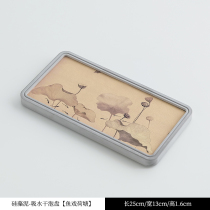 Japanese-style diatom mud absorbent dry bubble tray household leather absorbent tea tray coaster drag-draining quick-drying convenient tea table