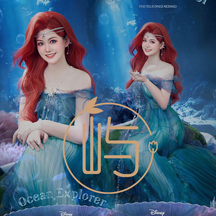 Disney Princess on the Run Mermaid Photo Costume Fantasy Ariel Princess Cosplay Photography Costume Disney Princess on the Run Mermaid Photo Costume Fantasy Ariel Princess Cosplay Photography Costume