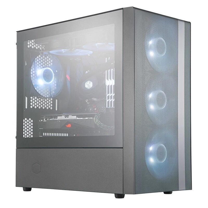 Cooler Master NR400 Glass Side Transparent MATX Main Case Tempered Glass RGB Main Case Water Cooled Main Case
