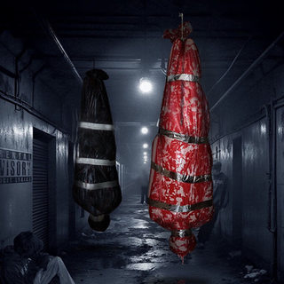 Halloween Horror Props Fake Realistic Wrapped Dummy Outdoor Decoration Outdoor Haunted House Escape Room Scary Setup