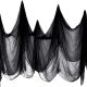 Halloween decoration gauze hanging cloth hole black blood stained cloth indoor horror scene outdoor layout props