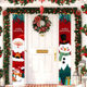Christmas couplet decoration door couplet decoration home scene layout hotel store holiday curtain door hanging door frame