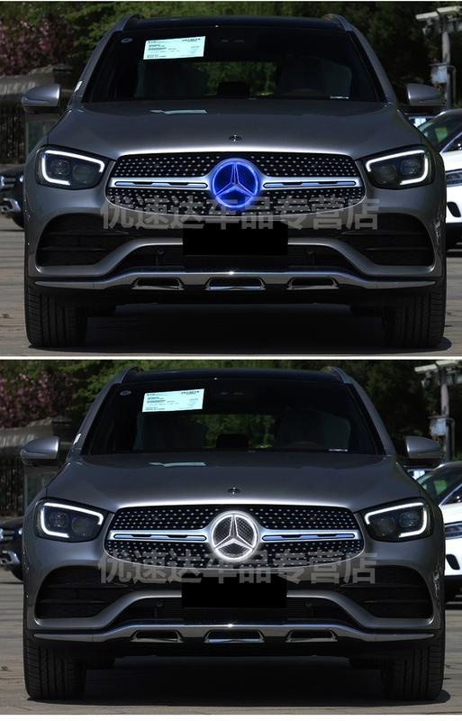 các biểu tượng xe ô tô Mercedes-Benz GLC sửa đổi tiêu chuẩn mạng Trung Quốc GLC200 GLC260 GLC300L gương đặc biệt phát sáng Mạng tiêu chuẩn lớn Trung Quốc tem sườn xe ô tô dán đề can xe ô tô