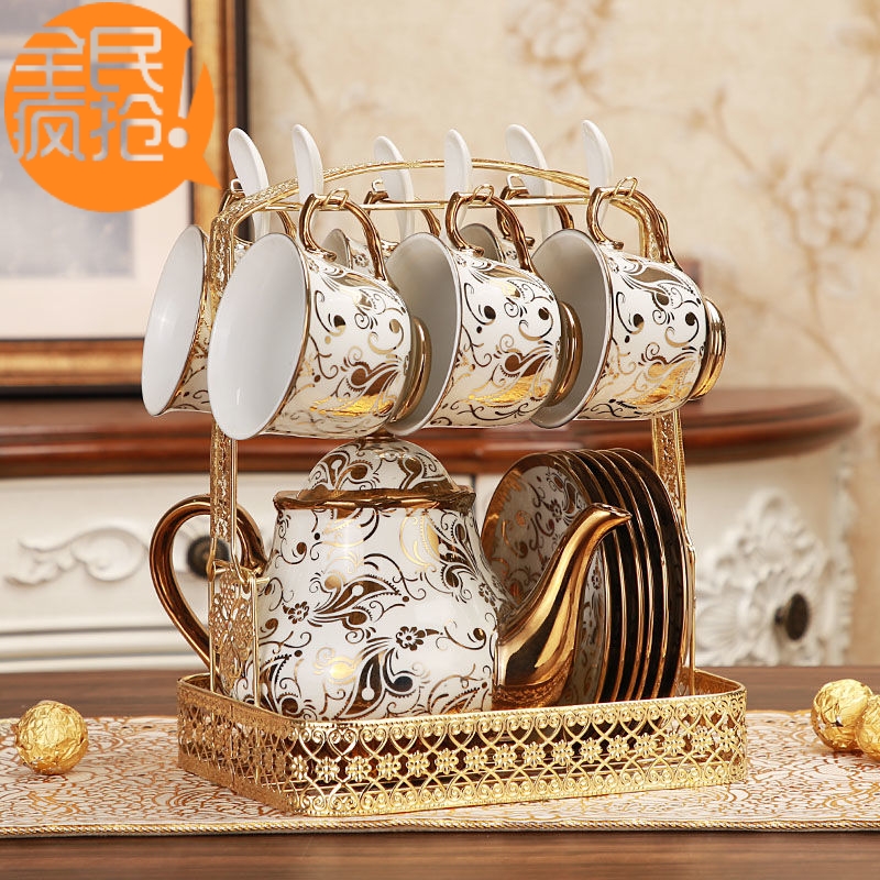 Hui shi ou 14 head suit 】 【 British ceramic tea sets a coffee cup tea coffee cup