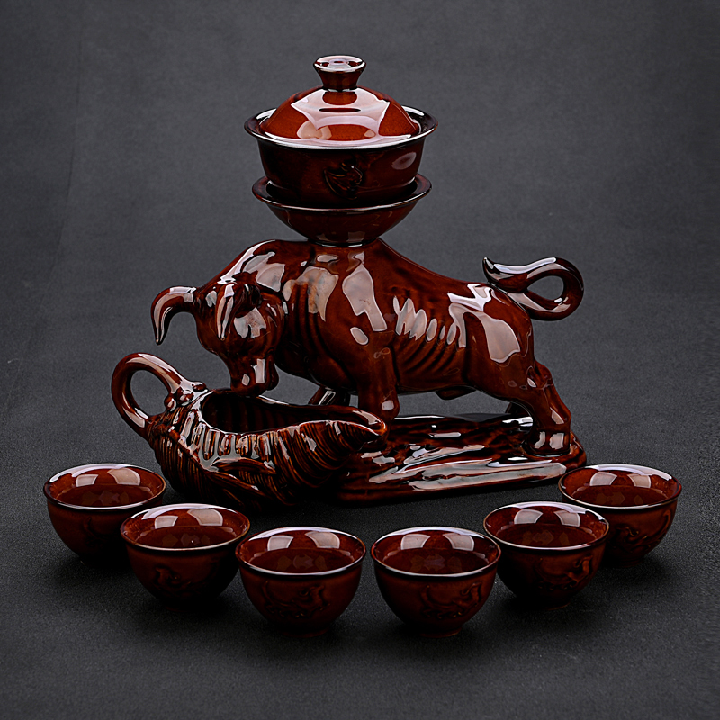 Hui shi creative lazy tea set kung fu tea set household contracted purple sand cup all semi - automatic modern restoring ancient ways