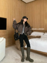 SUN11 baseball suit cotton-padded women 2021 Winter new Korean version thick loose ins retro short coat tide