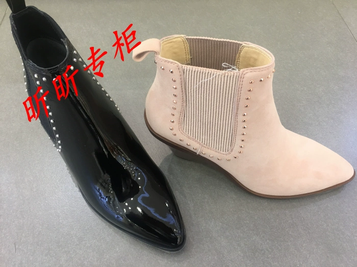 Linea Rosa yêu Shang Rosa bốt ngắn nội địa mua trong nước 2018 bốt phụ nữ mùa đông giầy cao gót 9T74304 - Kính khung