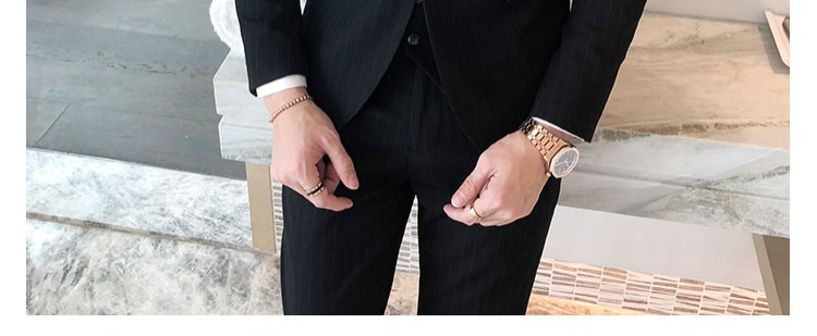 Bộ đồ nam mỏng thanh niên Hàn Quốc Bộ đồ công sở phù hợp với bộ đồ công sở Anh áo vest nam trung niên