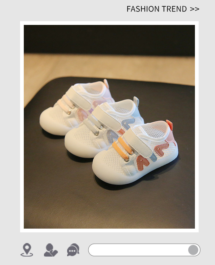 Little Baby Walking Shoes Spring and Autumn Season Sandals for Girls 6 Months Soft Sole Infant Shoes Boys Breathable Single Mesh Shoes 2 — 1