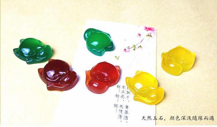 Agate nhỏ dễ thương cáo chân dây lừa hoa đào Wang sự nghiệp dây đỏ dệt vòng chân handmade dễ thương nữ mô hình bạn gái trang sức Han - Vòng chân lắc chân vàng