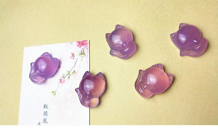 Agate nhỏ dễ thương cáo chân dây lừa hoa đào Wang sự nghiệp dây đỏ dệt vòng chân handmade dễ thương nữ mô hình bạn gái trang sức Han - Vòng chân lắc chân vàng