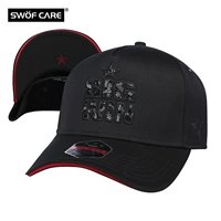 SWOFCARE / Swarf 3D thêu mũ xe tải nam và nữ với cùng một đoạn mũ lưỡi trai thể thao màu đen BIGWIN - Bóng chày 	gậy bóng chày nhỏ	
