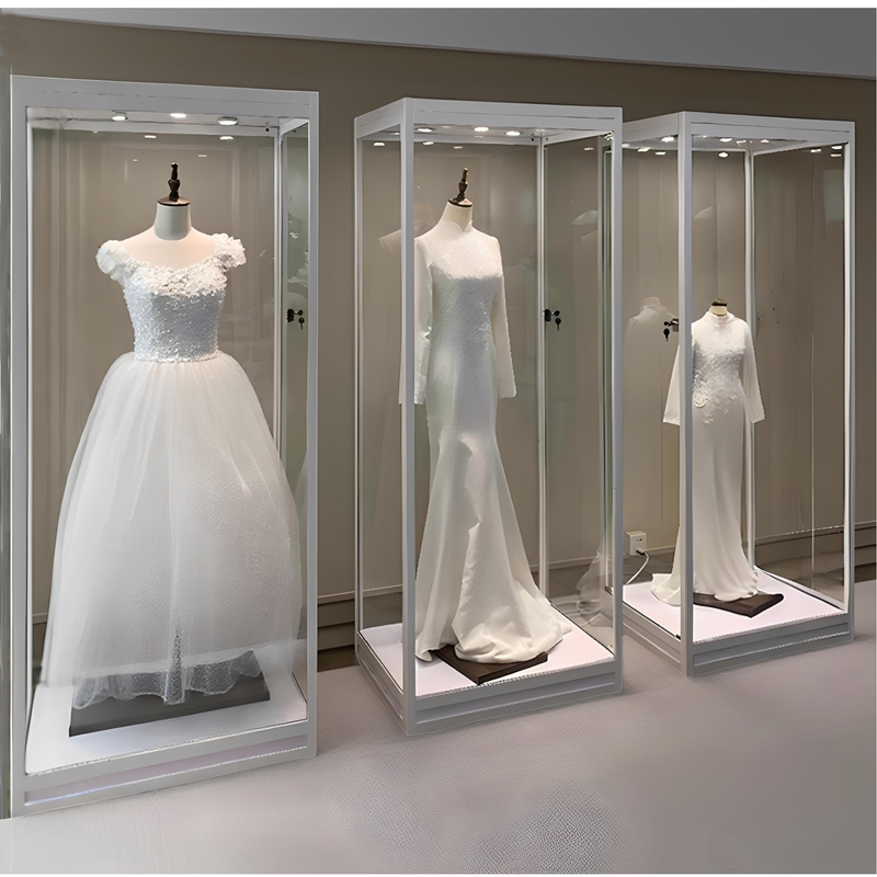 Dress and Wedding Dress Model Display Cabinet, Swimsuit and Underwear Glass Display Cabinet, Men's and Women's Suit Transparent Cabinet, Commercial Vertical Cabinet Dress and Wedding Dress Model Display Cabinet, Swimsuit and Underwear Glass Display Cabinet, Men's and Women's Suit Transparent Cabinet, Commercial Vertical Cabinet