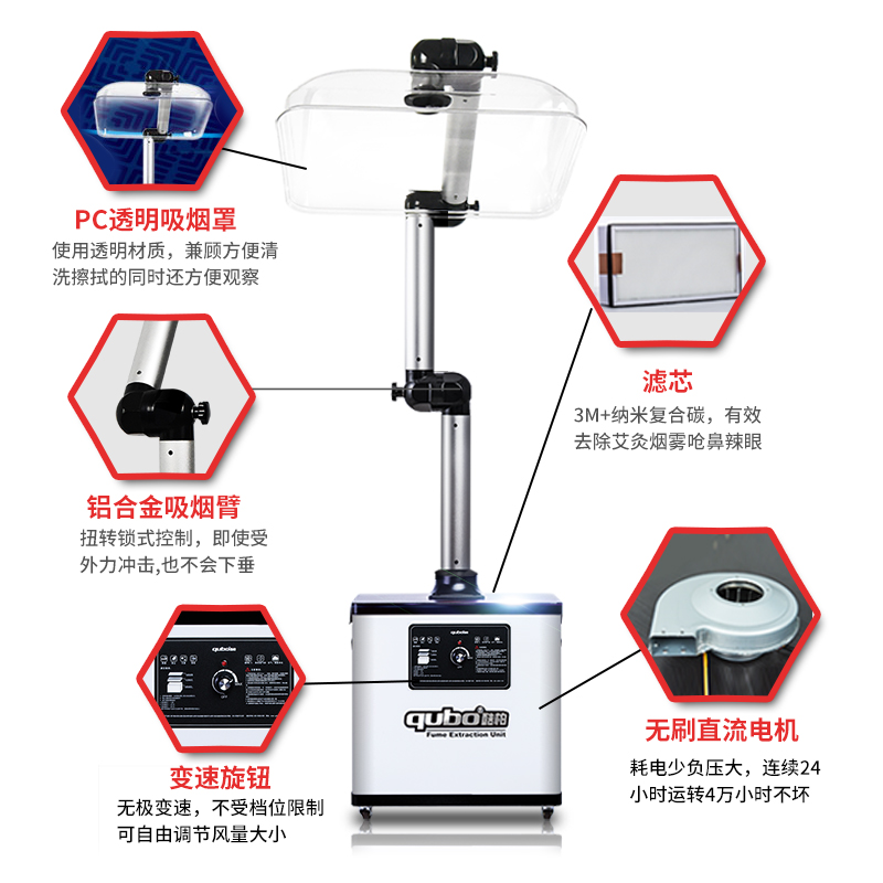 Moxibustion smoke purifier Smoking smoking machine Moxibustion exhaust system Industrial solder soot purifier